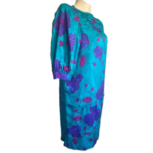 FLORA KUNG VTG 100% silk dress sz 6